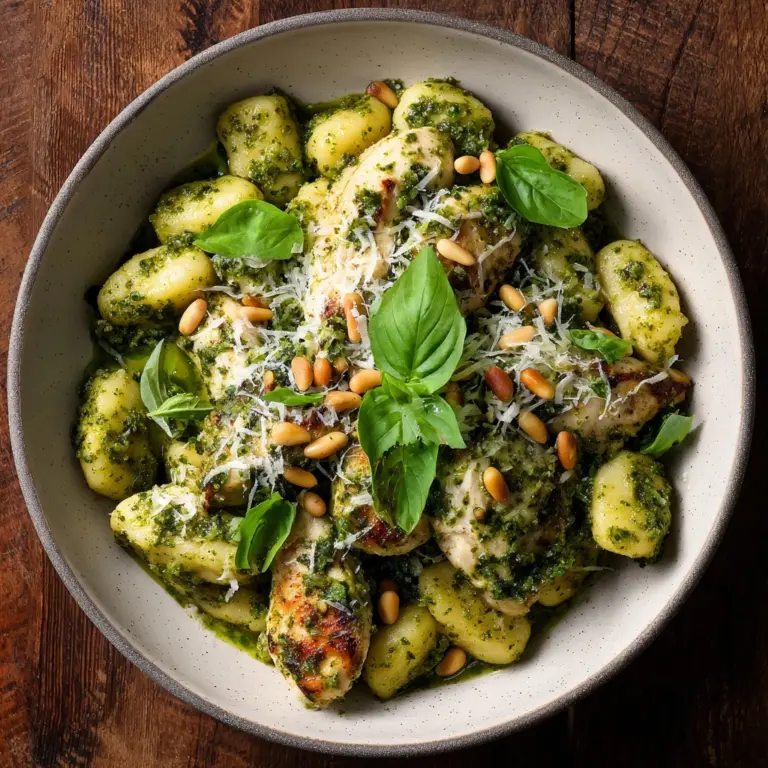 Creamy Chicken Pesto Gnocchi Recipe