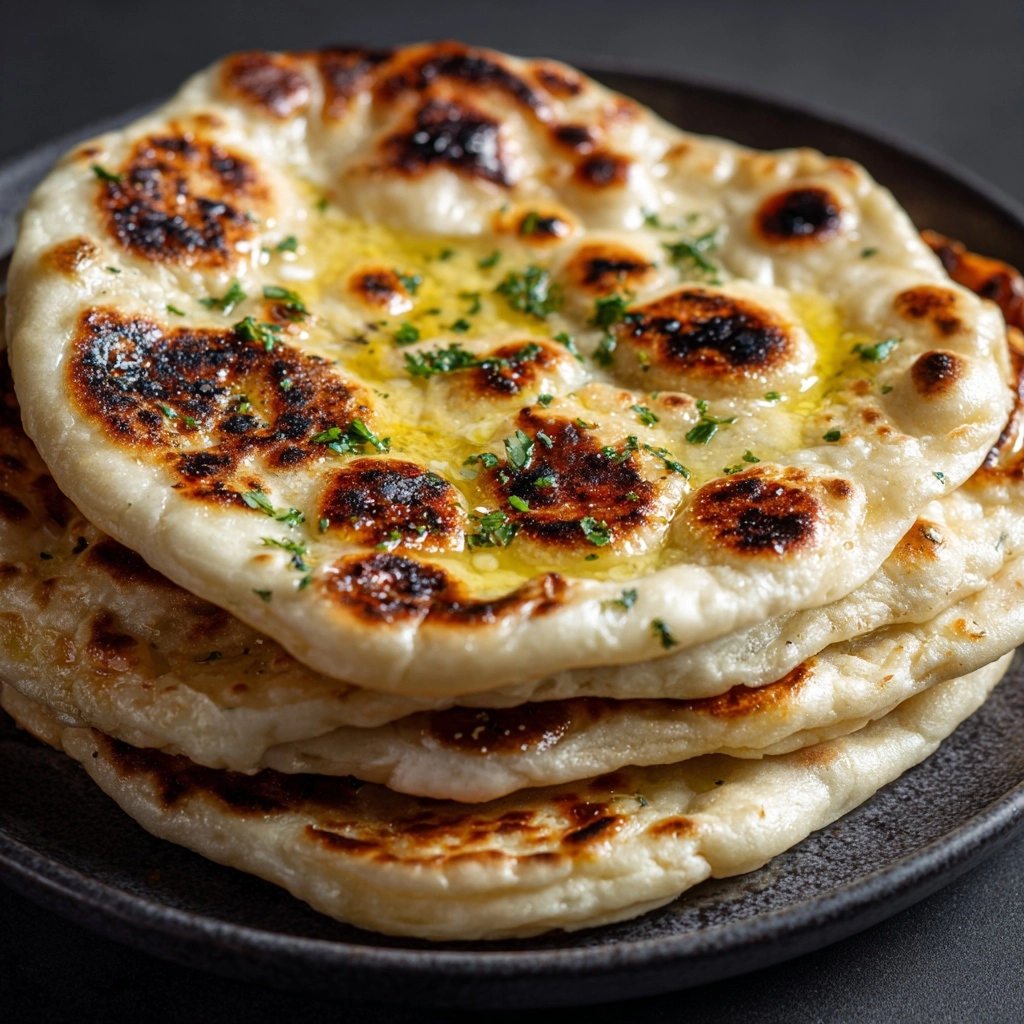 Easy Homemade Naan Bread Recipe - Recipe Image