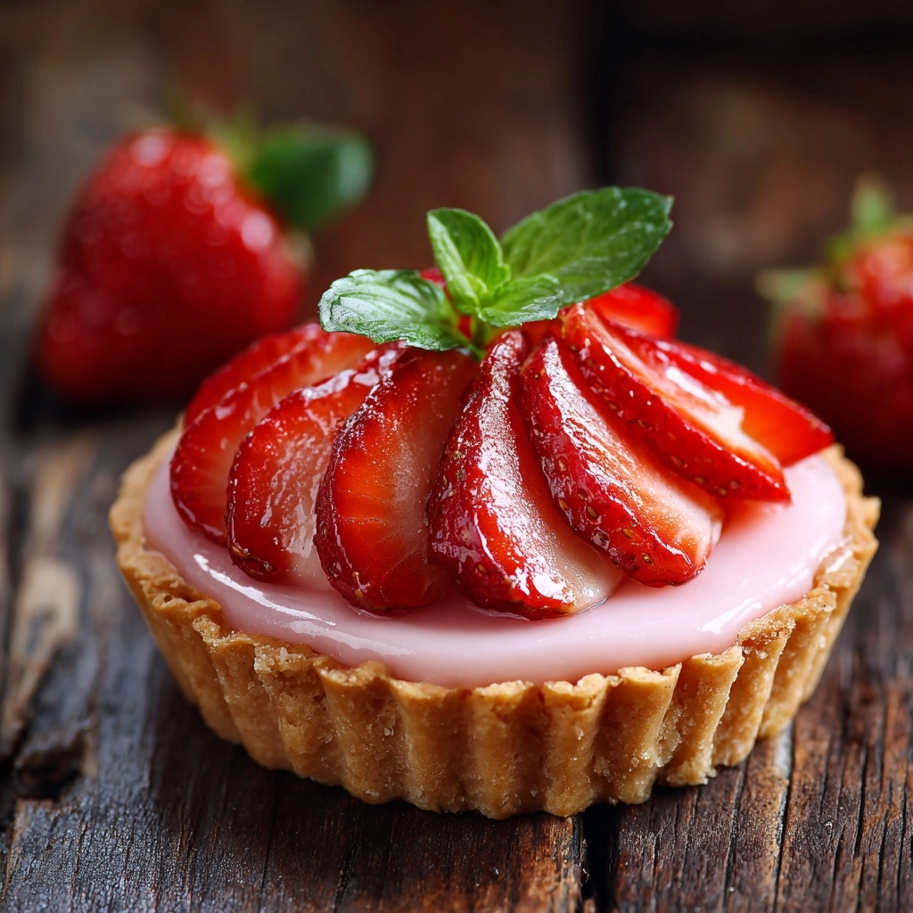 Strawberry Mousse Tartlets Recipe - Recipe Image