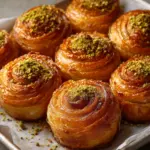 Pistachio Honey Baklava Rolls Recipe