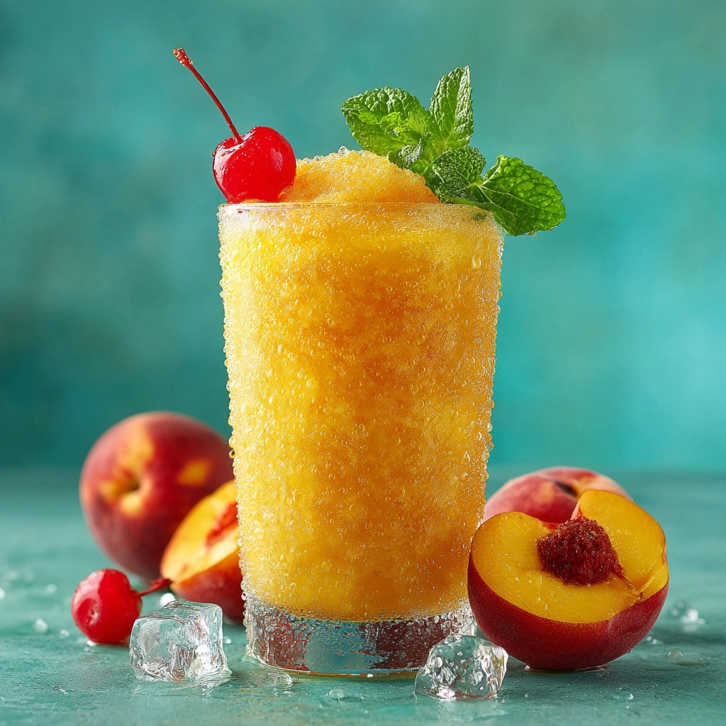 Peach Lemonade Slushie: The Ultimate Summer Refreshment Recipe - Recipe Image