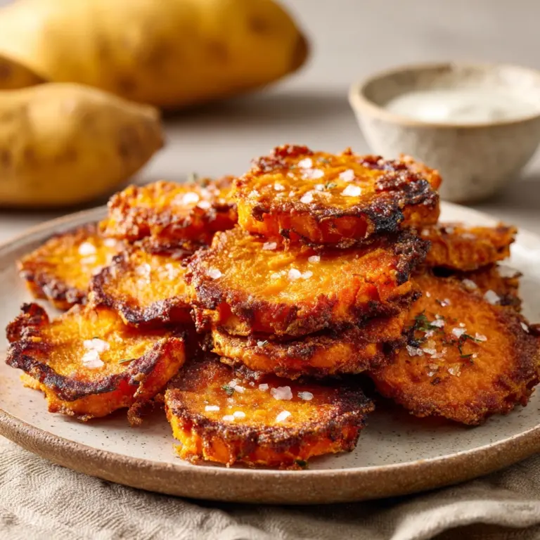 Crispy Smashed Sweet Potatoes Recipe