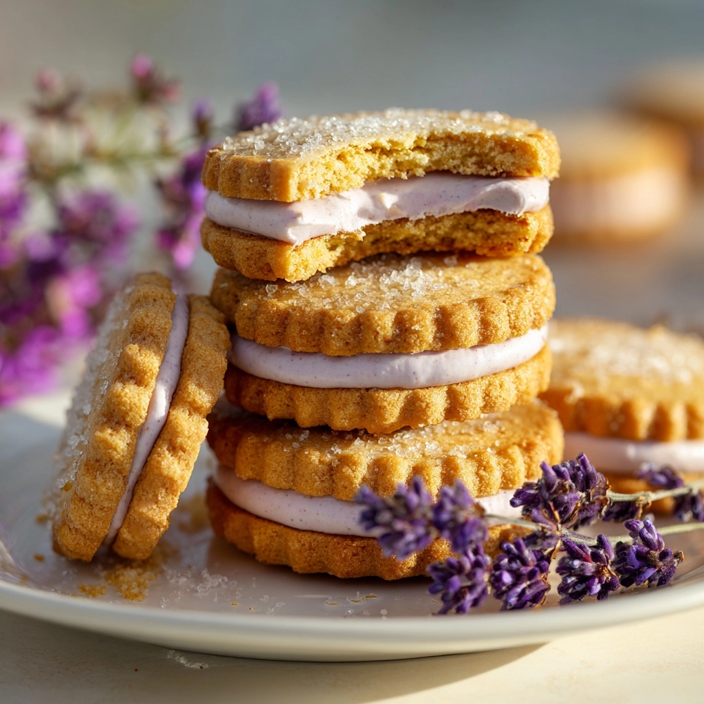 Lemon Lavender Sandwich Cookies Recipe - Recipe Image