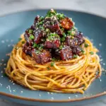 Sweet and Spicy Garlic Steak Pasta Recipe
