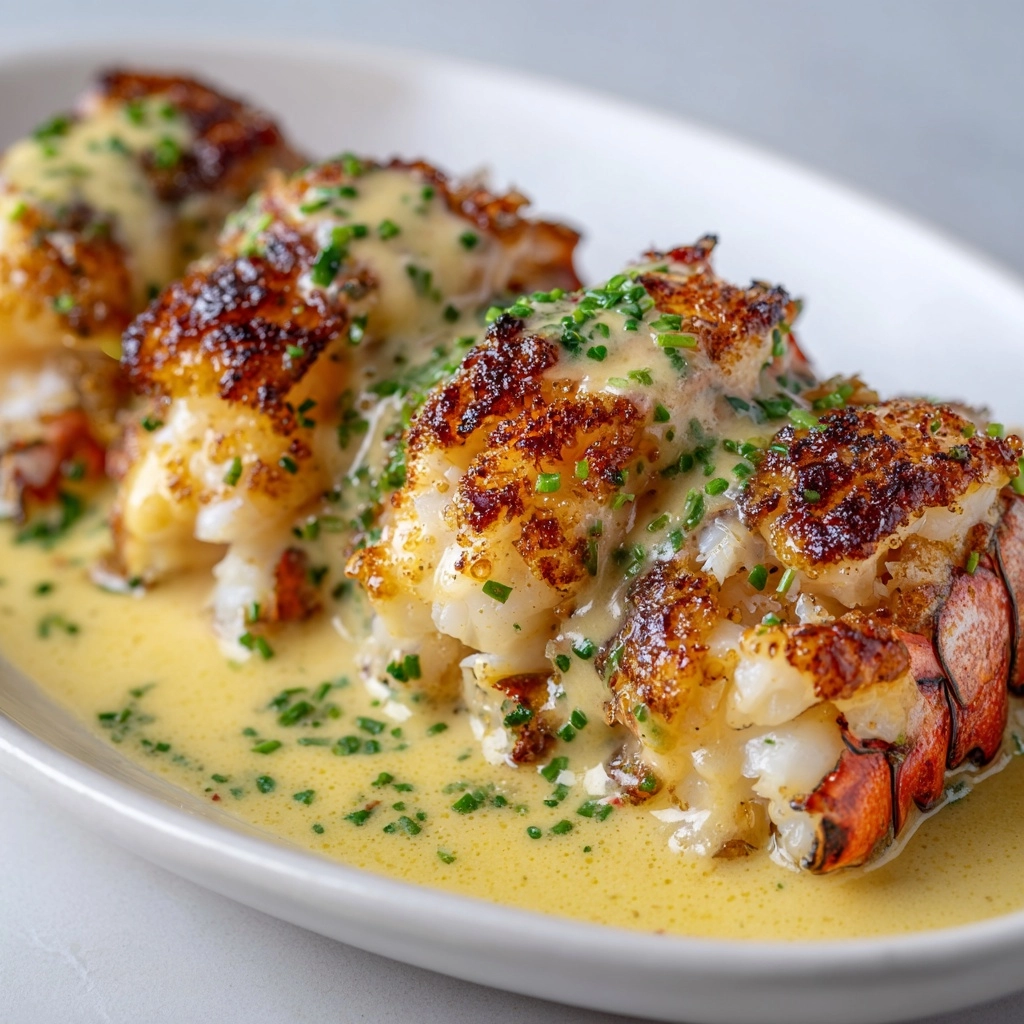 Creamy Garlic Butter Lobster Tails Recipe - Recipe Image