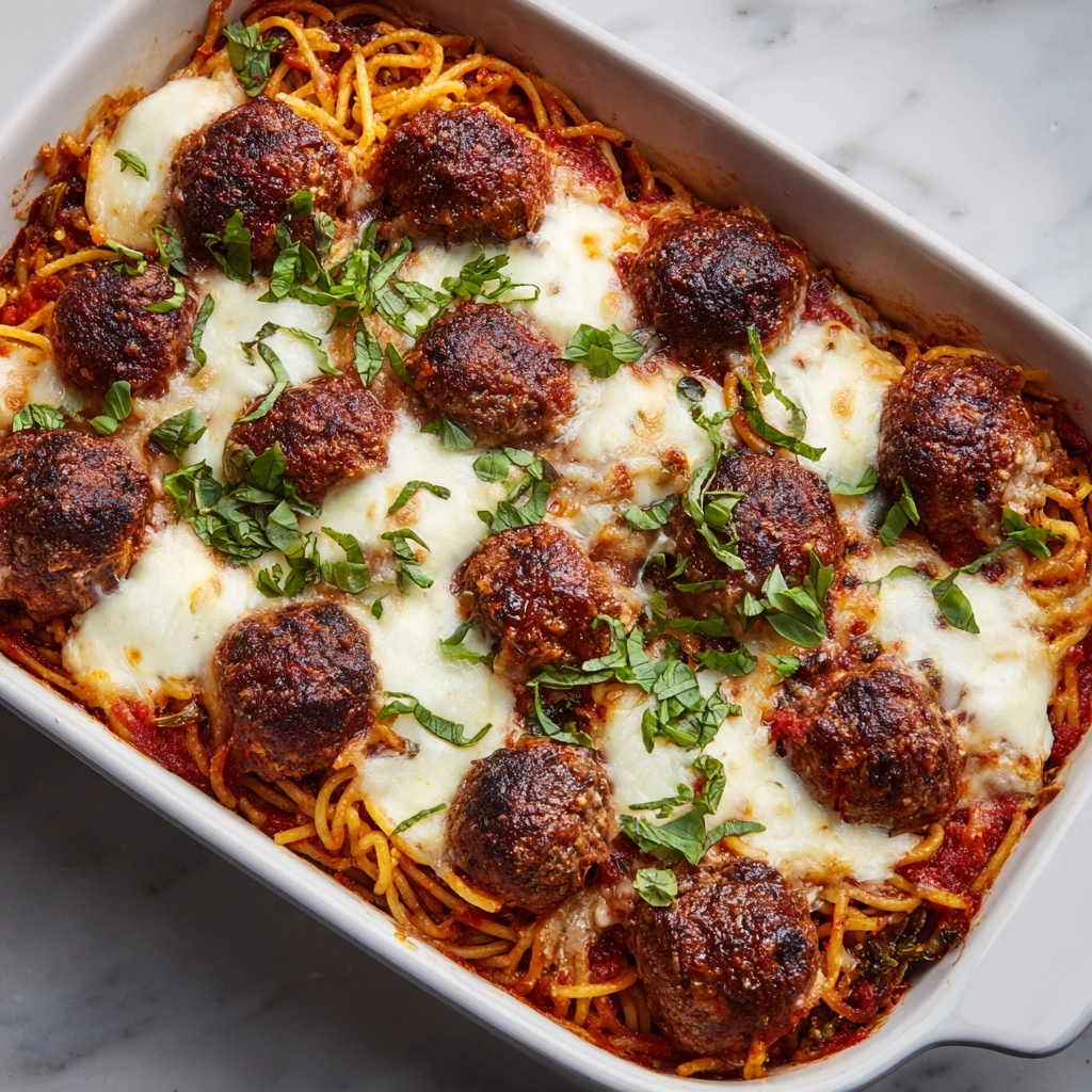 Baked Spaghetti and Meatballs Recipe