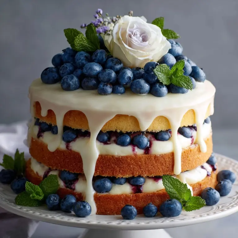 Dreamy Blueberry Shortcake Cake Recipe