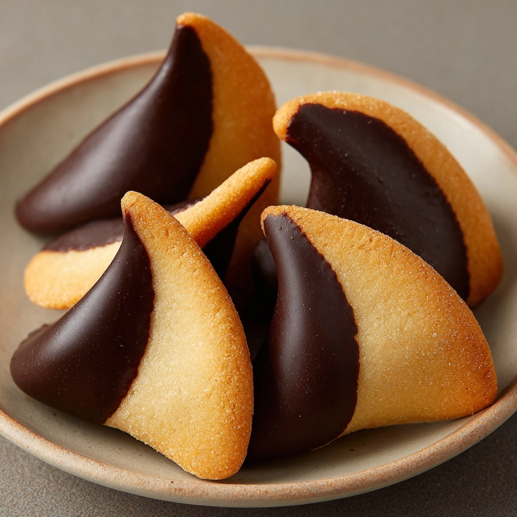 Chocolate-Peanut Butter Covered Fortune Cookies Recipe - Recipe Image