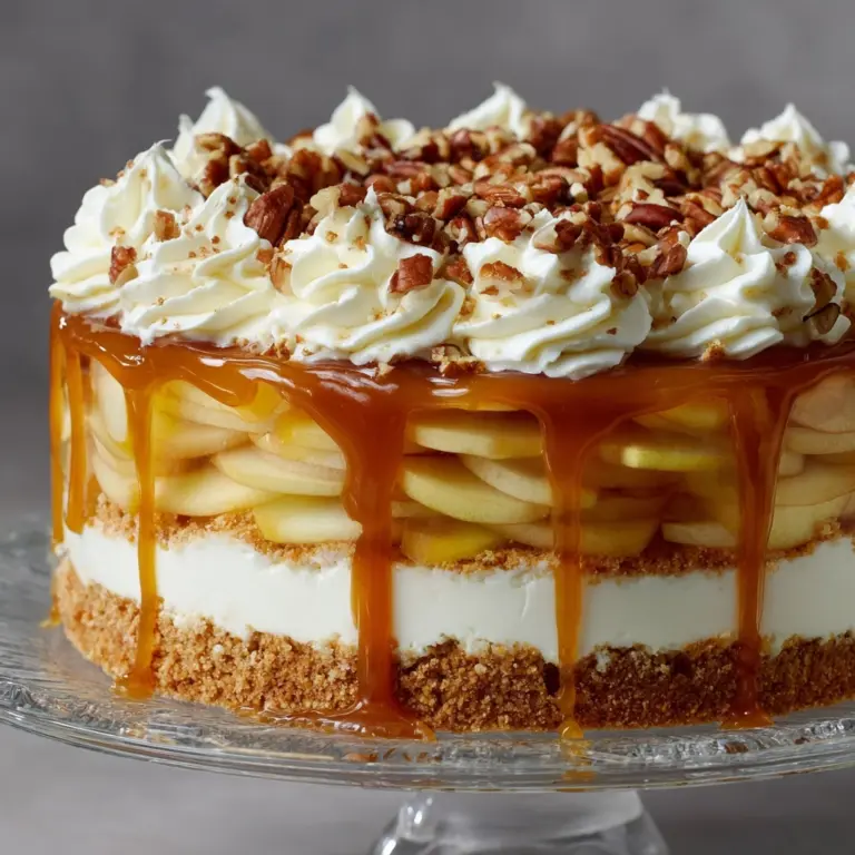 Caramel Apple Éclair Cake Recipe