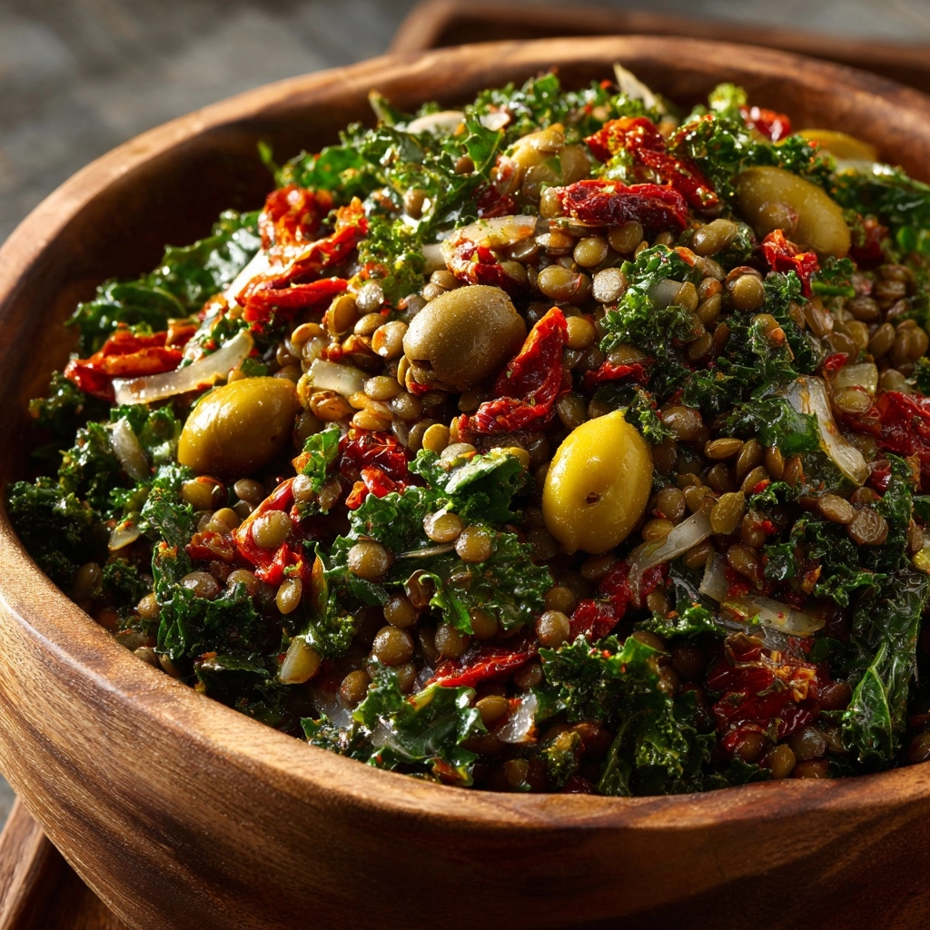 Lemon Pesto Lentil Salad Recipe - Recipe Image