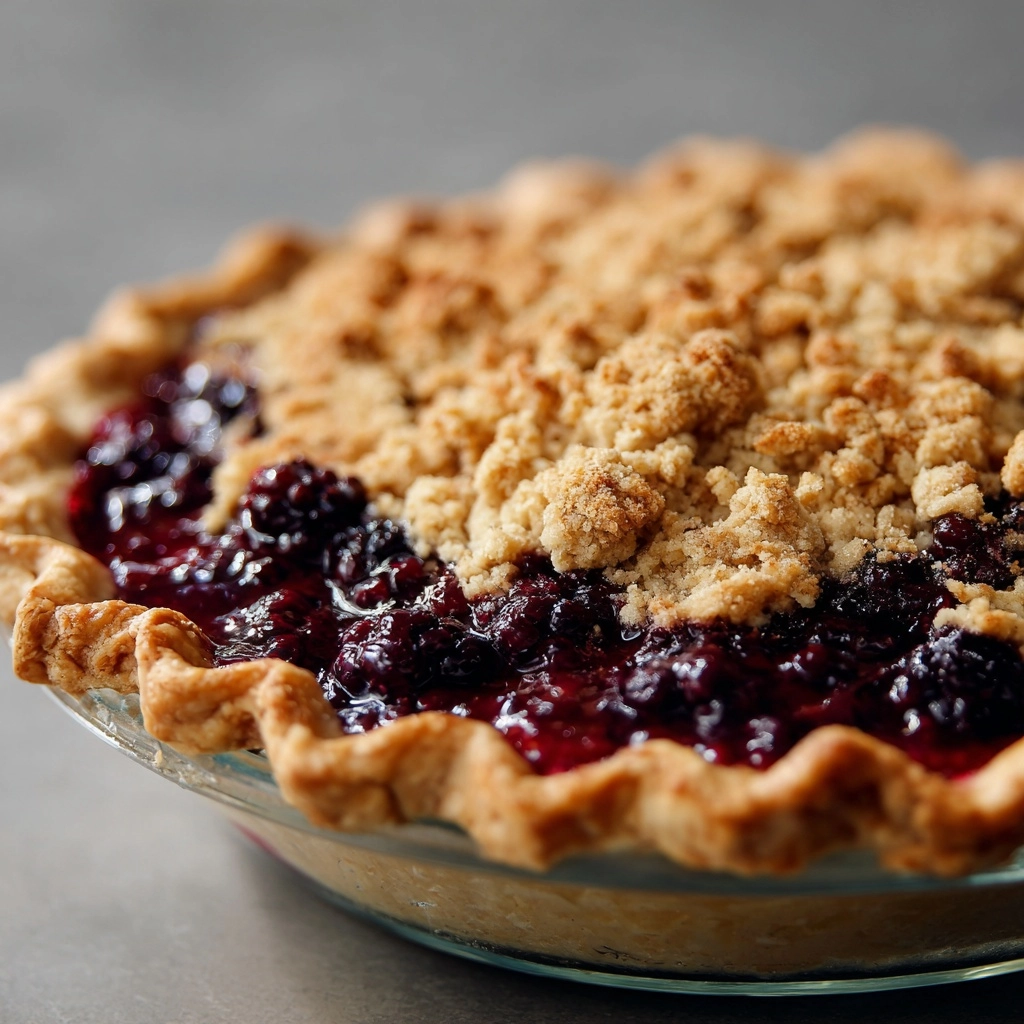 Triple Berry Rhubarb Pie Recipe - Recipe Image