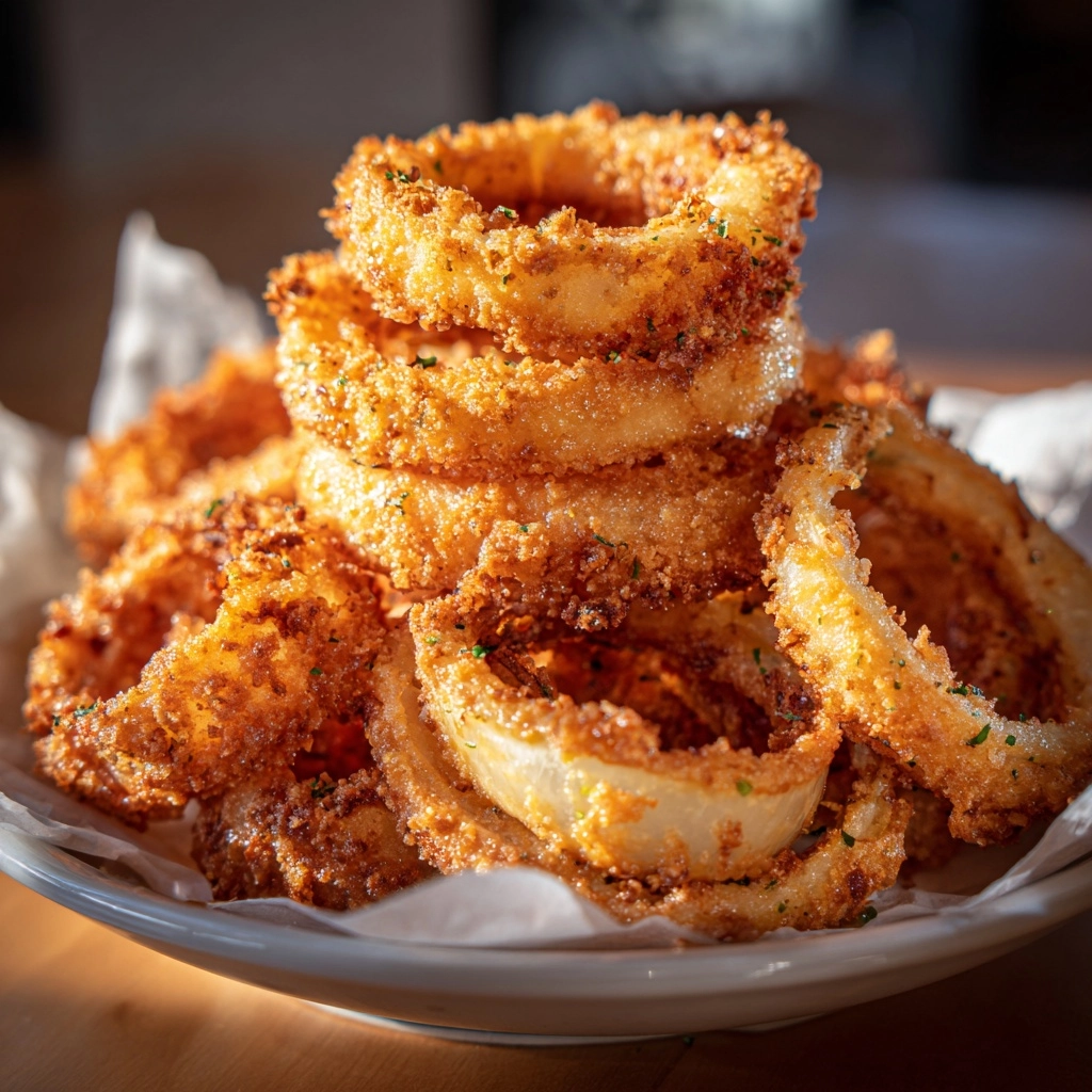 Crispy Fried Onion Rings Recipe - Recipe Image