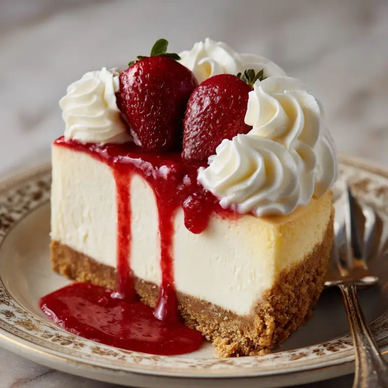 Strawberry Swirl Cheesecake Recipe