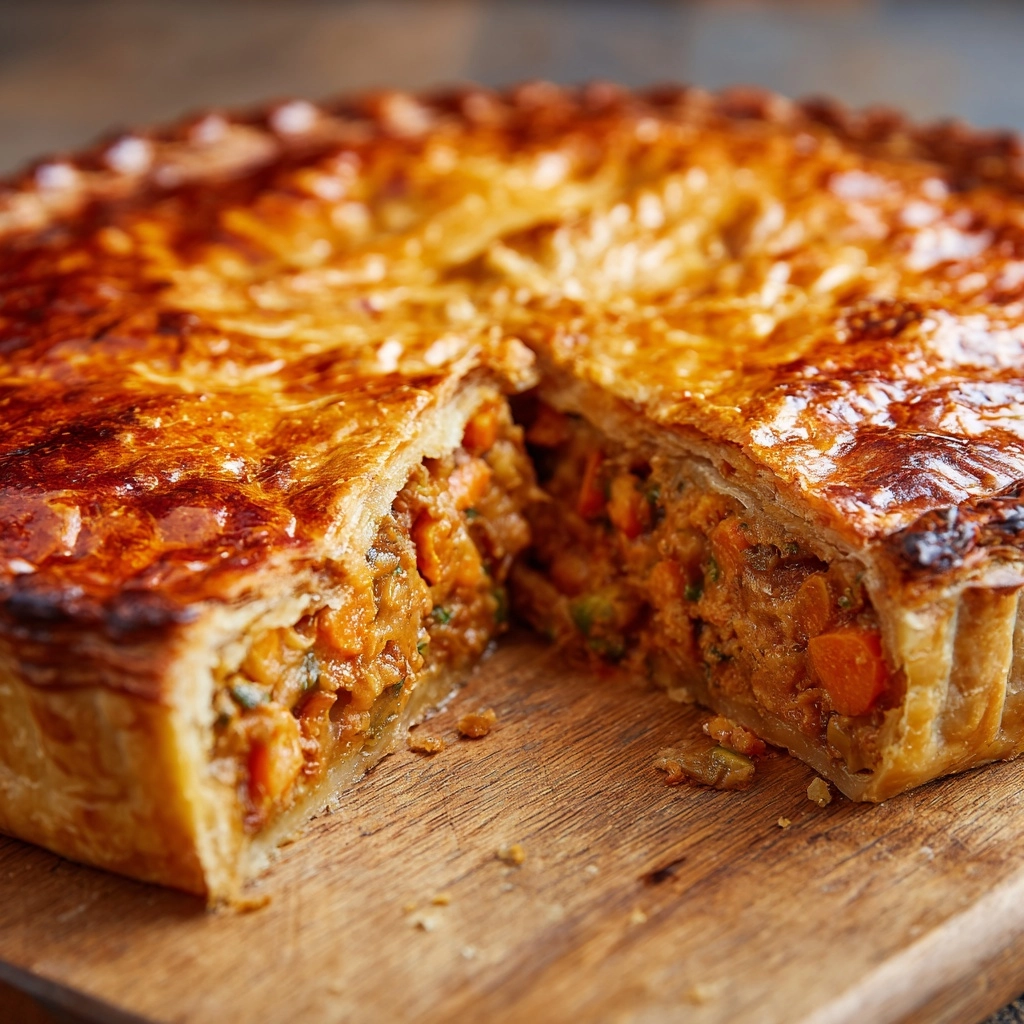 Vegetable Samosa Pie Recipe - Recipe Image