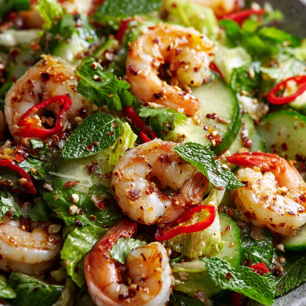 Spicy Thai Shrimp Salad (Pla Goong) Recipe - Recipe Image