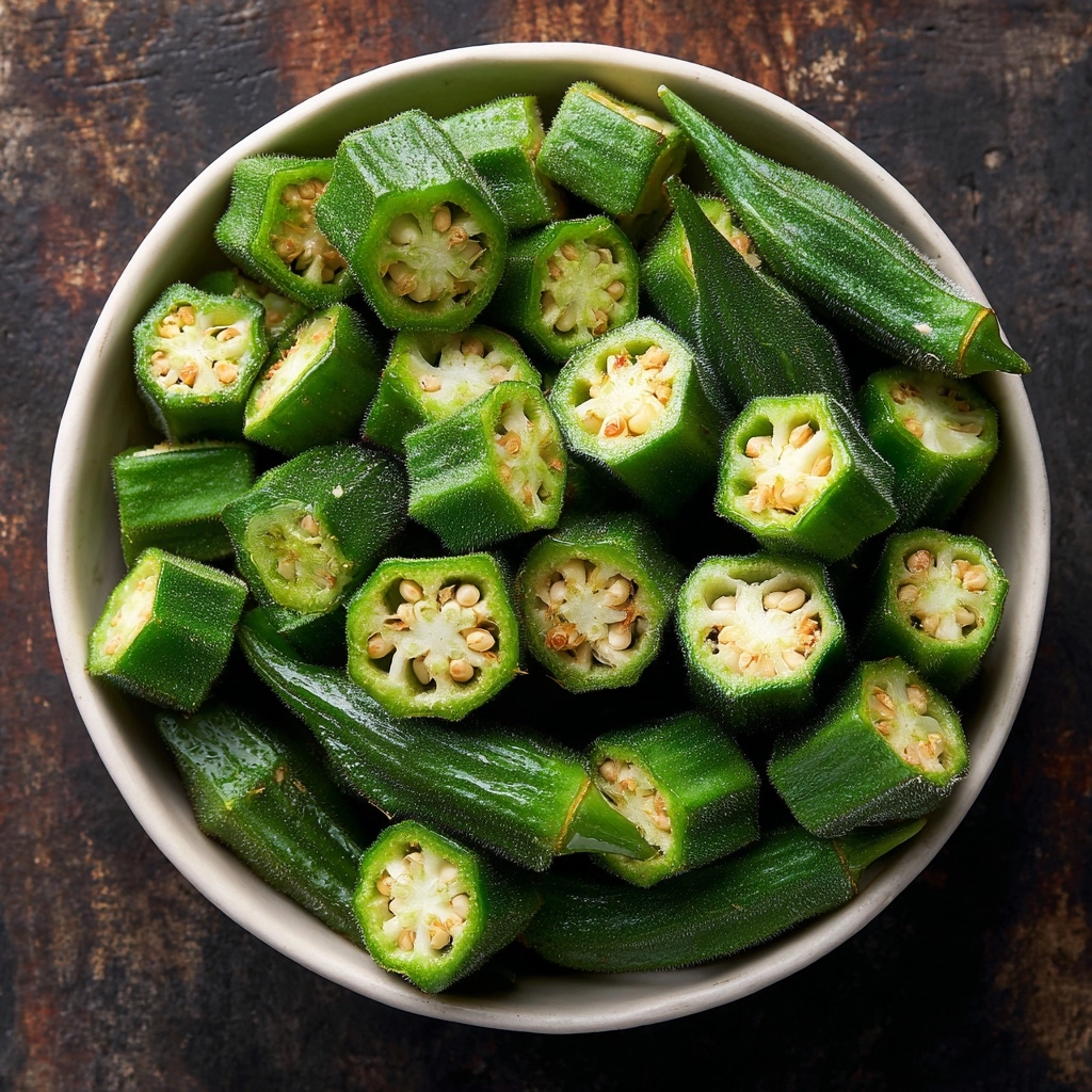 Air Fryer Frozen Okra Recipe - Recipe Image