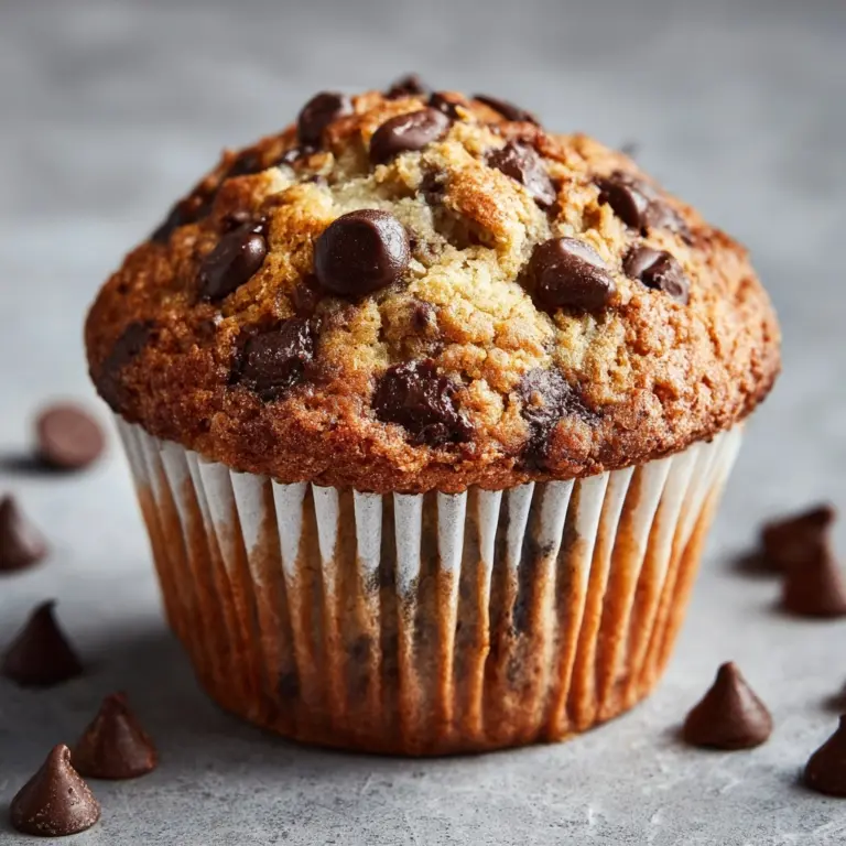 Chocolate Chip and Banana Muffins Recipe