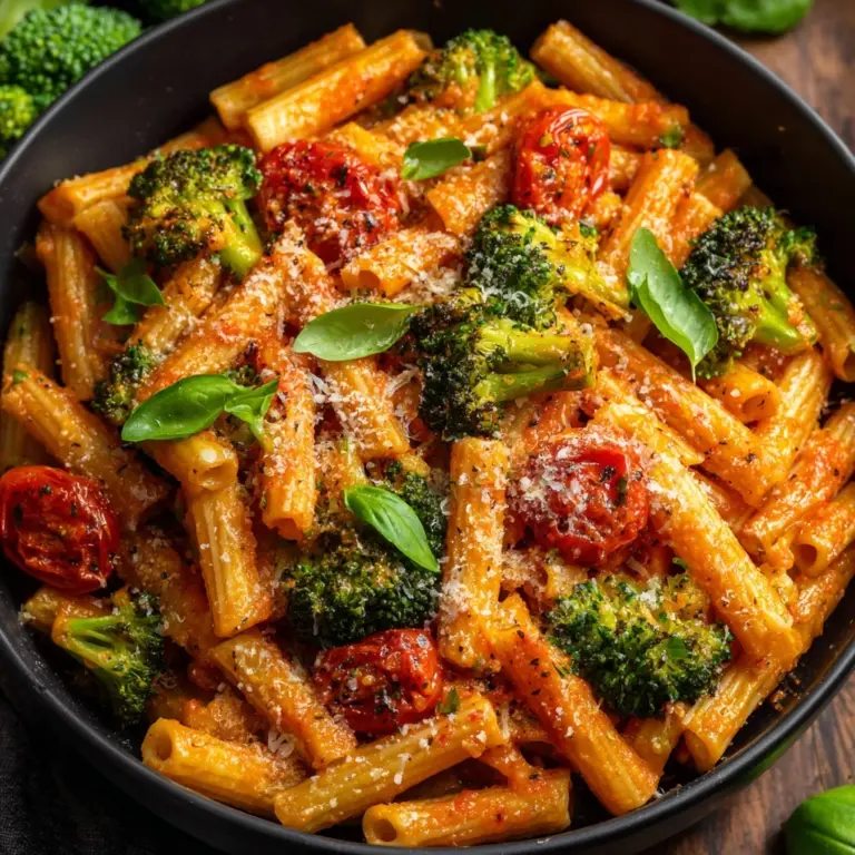 Creamy Tomato Pasta with Broccoli Recipe