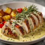 Chicken with Creamy Mustard Asiago Sauce Recipe