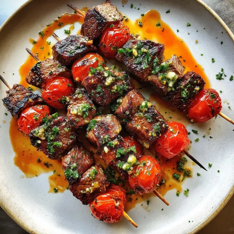 Pizza Steak Skewers Recipe