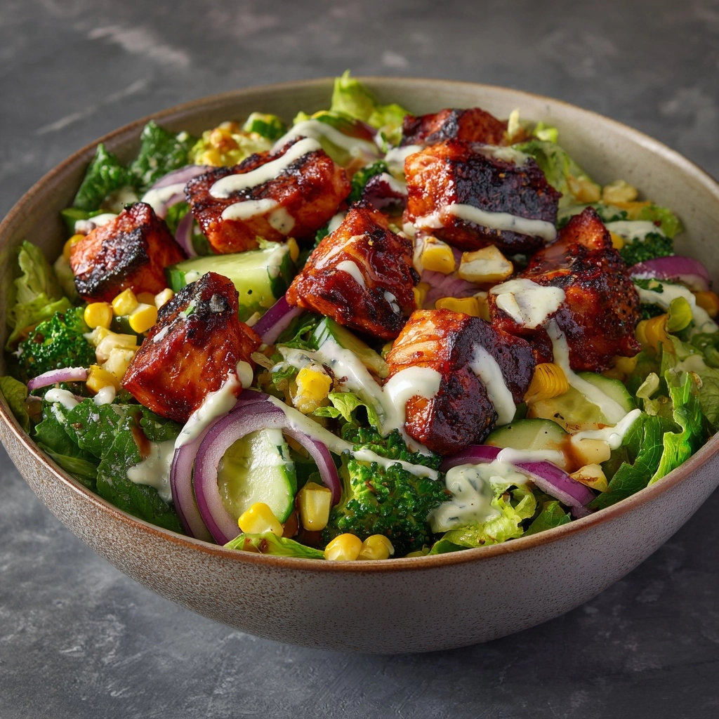 BBQ Chicken Skewer Salad: An Incredible Ultimate Meal Recipe - Recipe Image