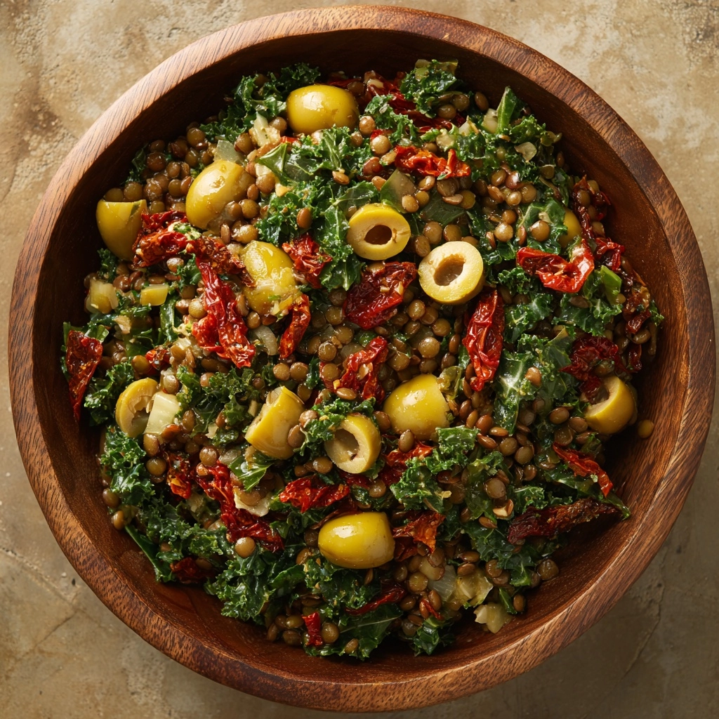 Lemon Pesto Lentil Salad Recipe - Recipe Image