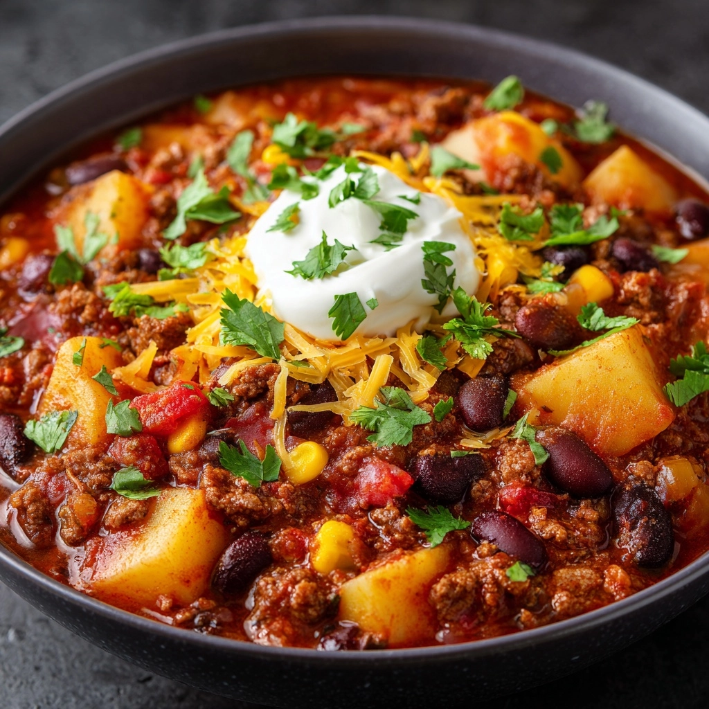 Slow Cooker Cowboy Casserole Recipe - Recipe Image