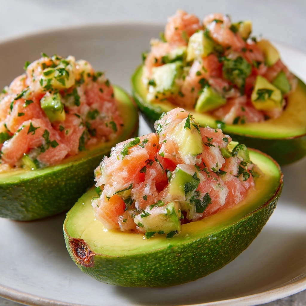 Salmon-Stuffed Avocados Recipe - Recipe Image