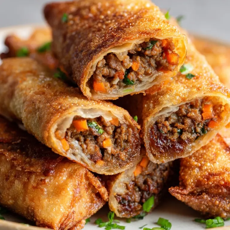 Spicy Beef Dumpling Rolls Recipe
