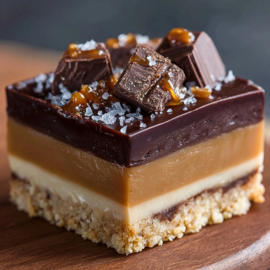 No-Bake Toffee Pudding Slice Recipe - Recipe Image