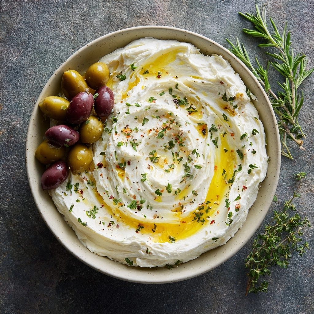 Whipped Feta with Tangy Olives Recipe