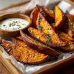 Garlic Parmesan Sweet Potato Wedges Recipe