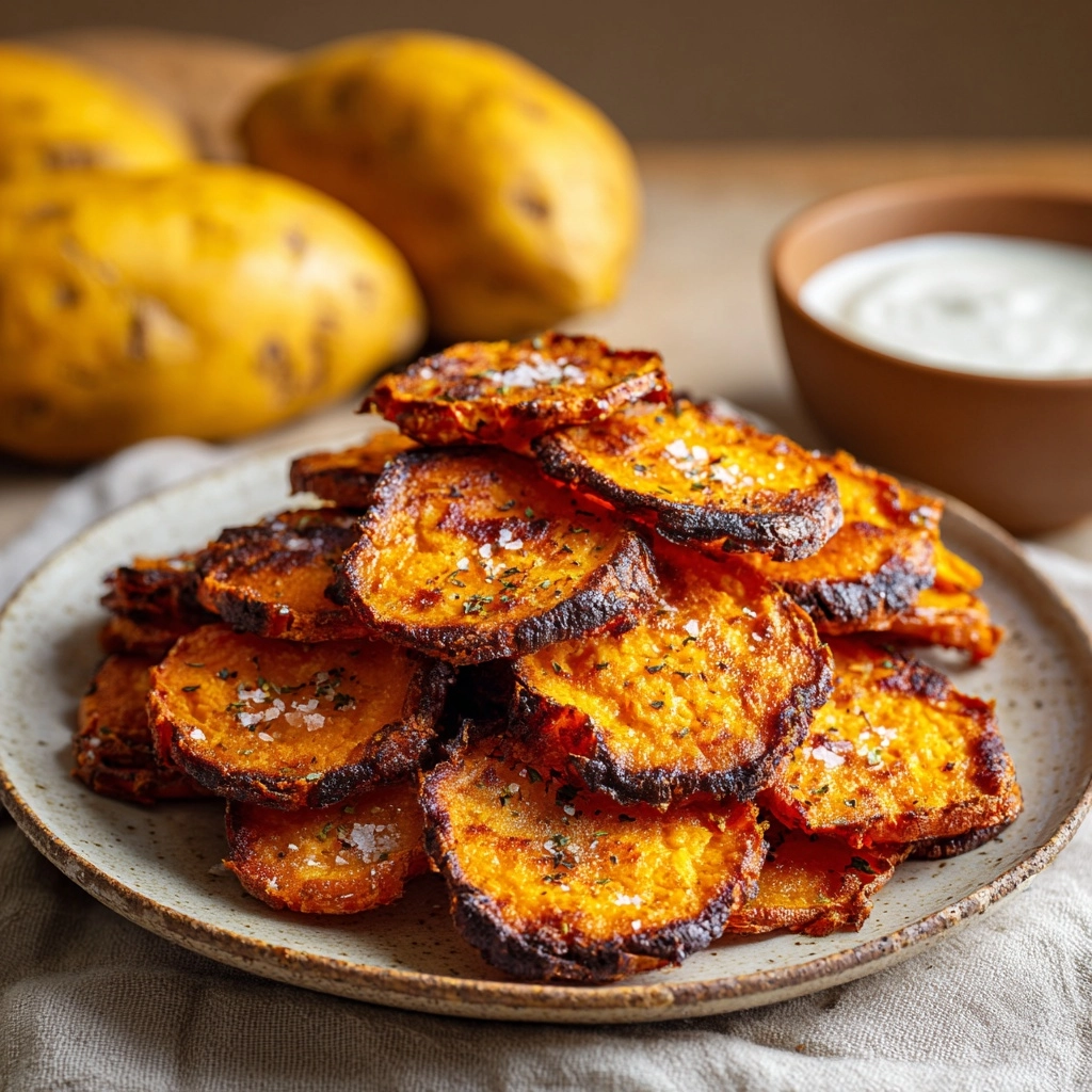 Crispy Smashed Sweet Potatoes Recipe - Recipe Image