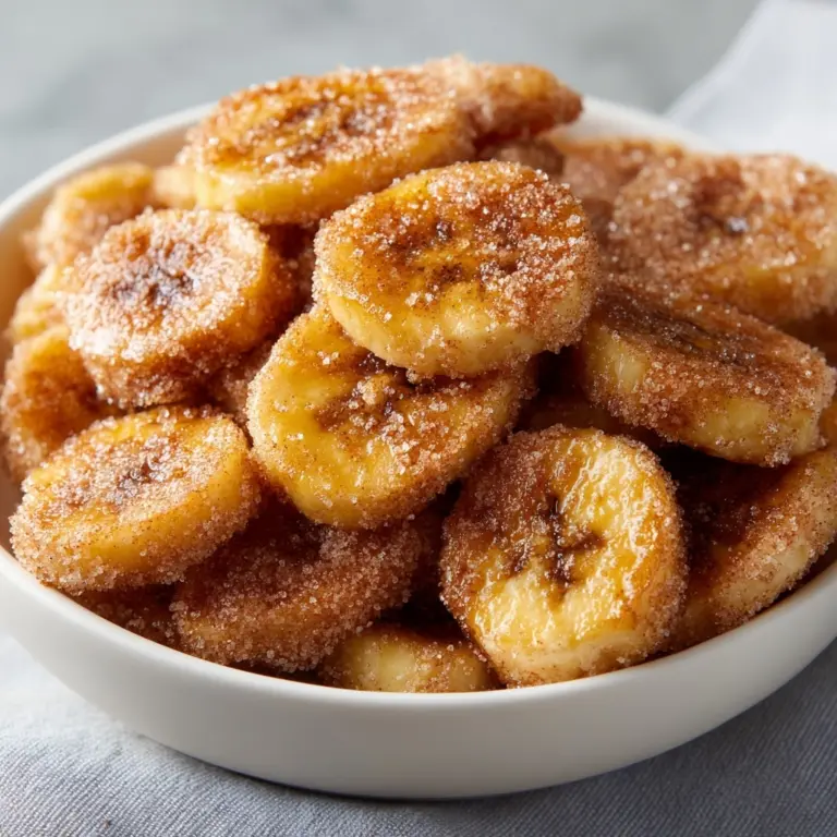 Cinnamon-Sugar Air Fryer Banana Chips Recipe