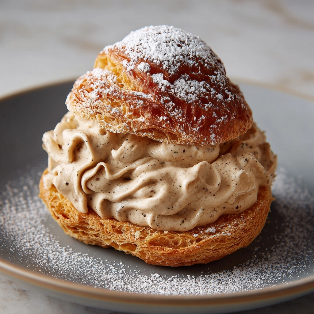 Choux Pastry with Milk Tea Cream Recipe