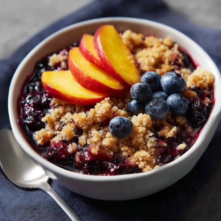 Crockpot Blueberry Peach Cobbler: A Delicious and Easy Dessert Recipe