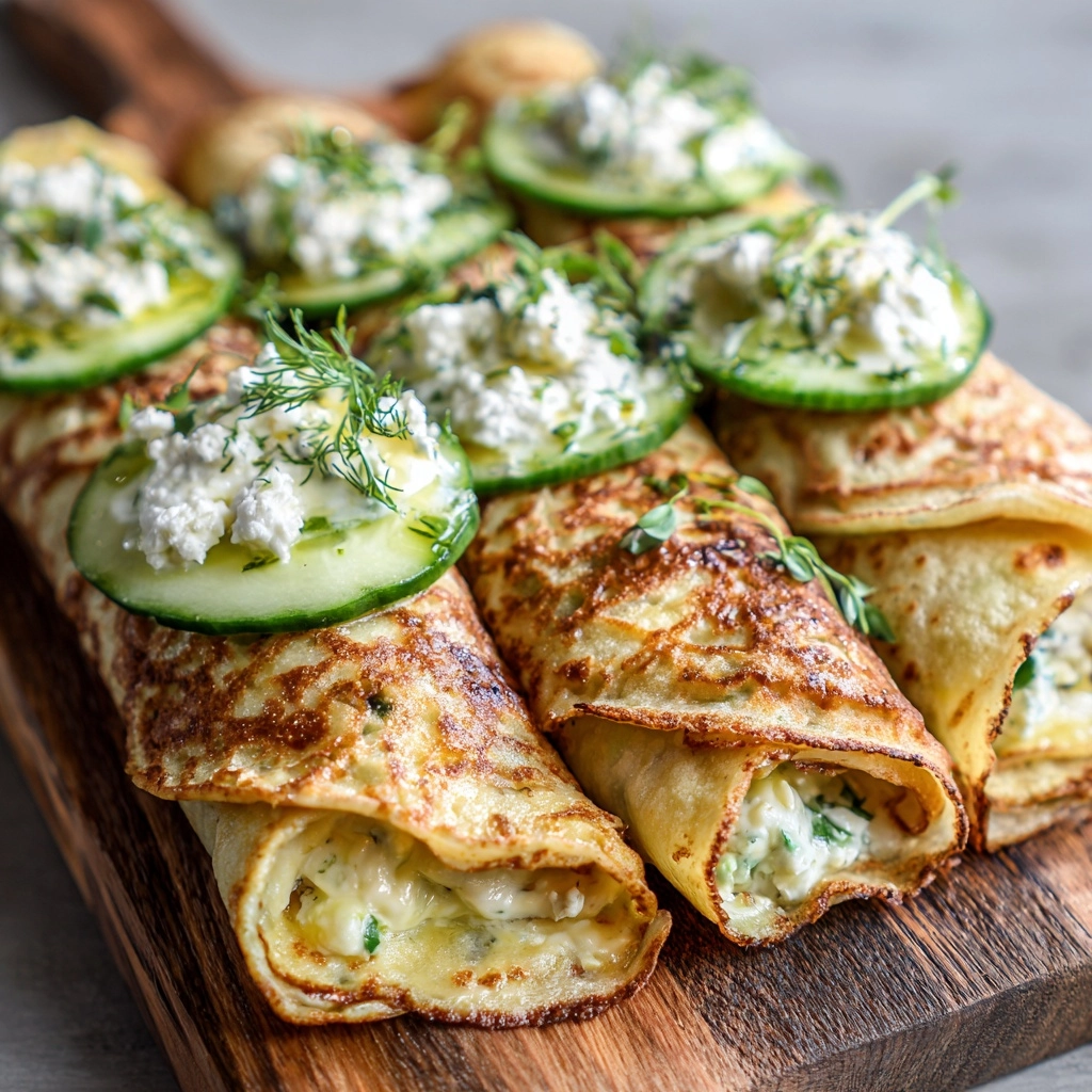 Crispy Cucumber Feta Wraps Recipe
