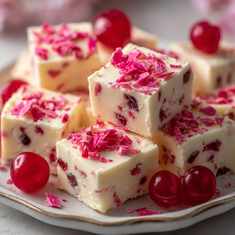 White Chocolate Cherry Fudge Recipe