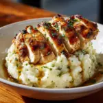 Garlic Parmesan Chicken & Steak Bake with Cheesy Loaded Mashed Potatoes Recipe