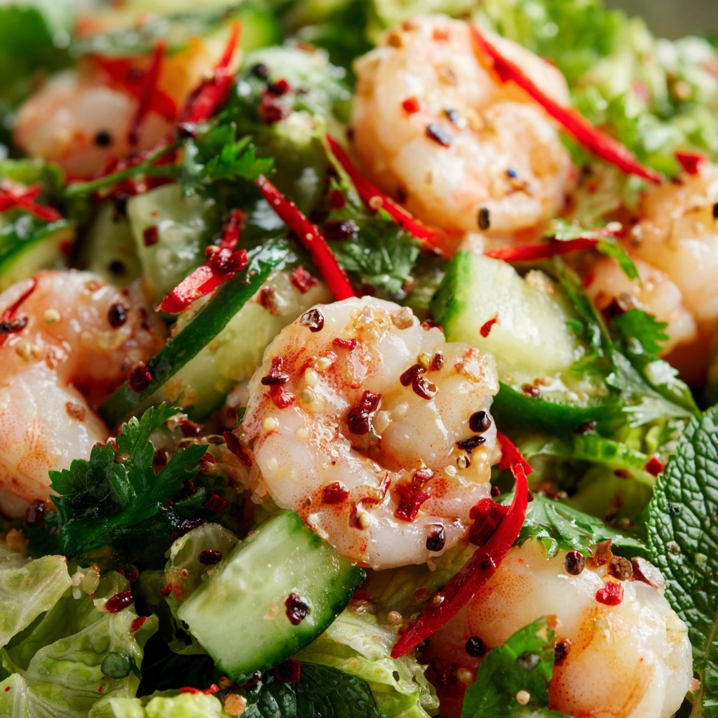 Spicy Thai Shrimp Salad (Pla Goong) Recipe - Recipe Image