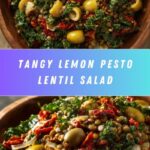 Lemon Pesto Lentil Salad Recipe