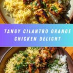 Cilantro Orange Chicken with Rice and Beans Recipe