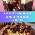 Cheesecake Stuffed Chocolate Muffins Recipe