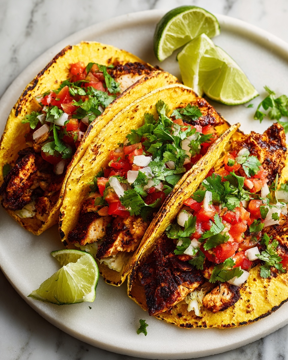 The BEST Grilled Chicken Tacos Recipe - Recipe Image
