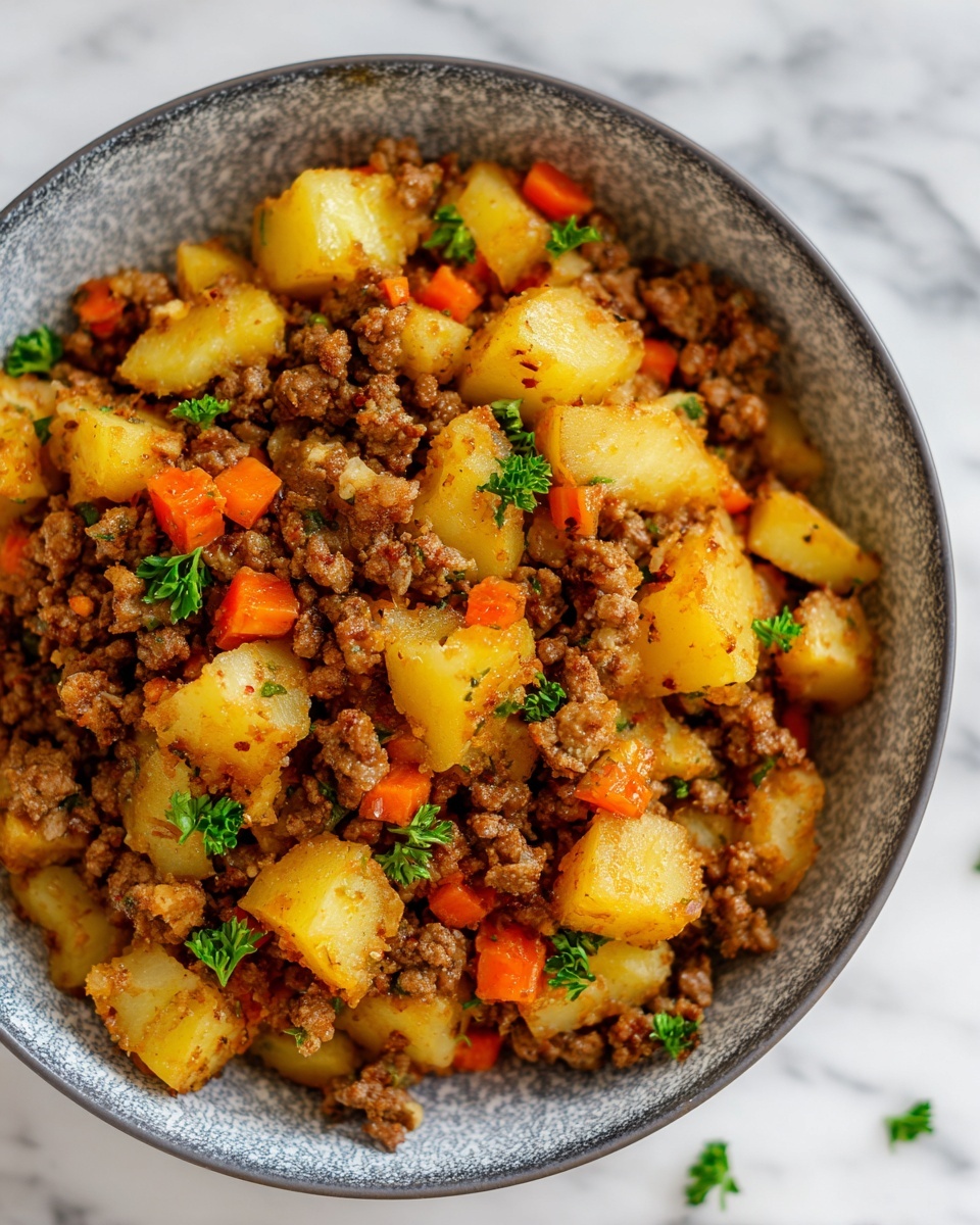 Ground Beef and Potatoes: An Incredible Ultimate Comfort Food Classic Recipe - Recipe Image