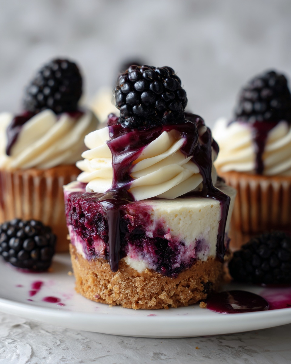 White Chocolate Blueberry Cheesecake Cupcakes Recipe - Recipe Image