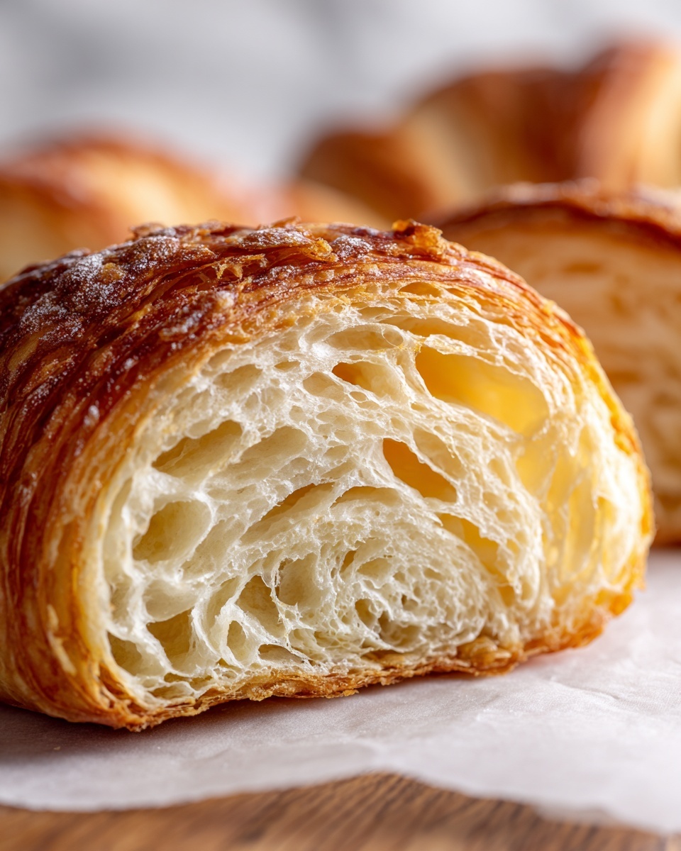 Flaky Sourdough Croissant Bread Recipe - Recipe Image
