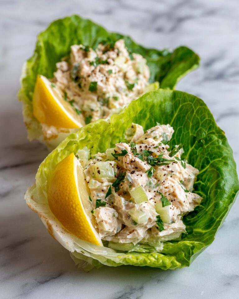 Tuna Salad Lettuce Wraps with Lemon, Dill & Black Pepper Mayo Recipe