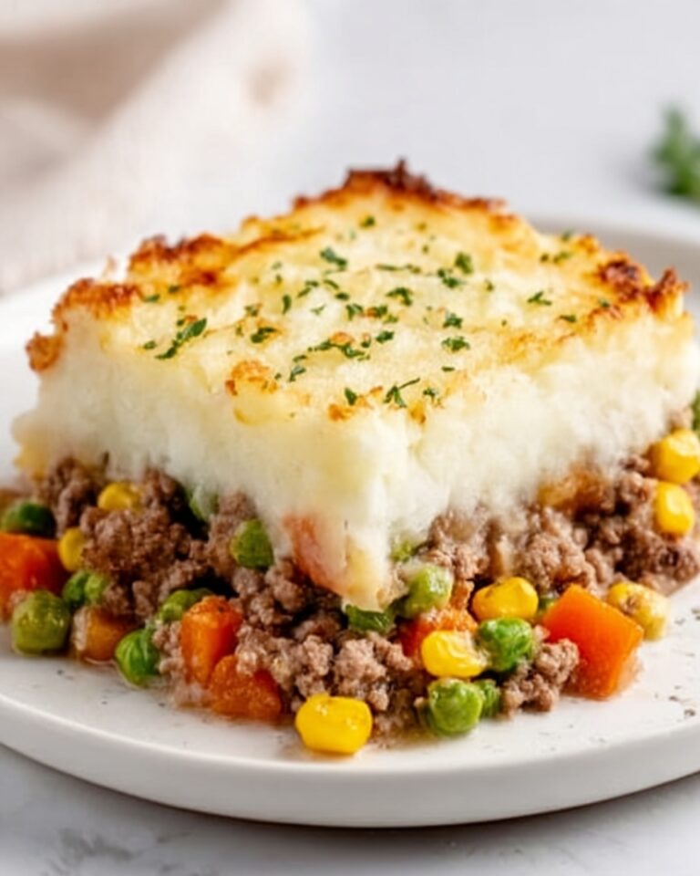Healthy Shepherd’s Pie with Mashed Cauliflower and Parmesan Recipe