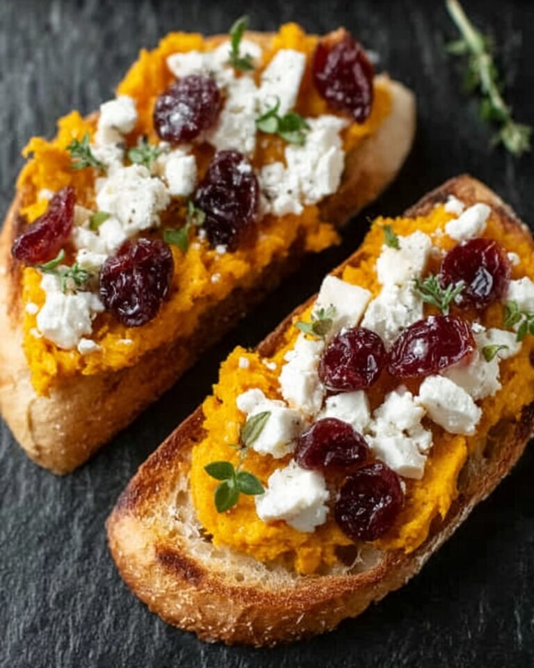 Butternut Squash, Cranberry, and Goat Cheese Crostini Recipe